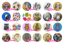 24pcs/lot Interchangeable 18mm Snap Jewelry Cabochon Glass Button Vintage Owl Button for Bracelet Necklace Ring Earring Bijoux 2024 - buy cheap