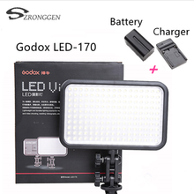 Видеолампа Godox LED170 для Nikon Canon Pentax Свадебная видеосъемка фото журналистская видеосъемка + аккумулятор + зарядное устройство 2024 - купить недорого