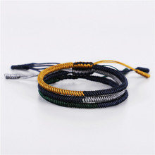 BOEYCJR Tibetan Buddhism Braided Rope Meditation Bangles & Bracelets Fashion Jewelry Handmade Lucky Bracelet for Men Women  2024 - buy cheap