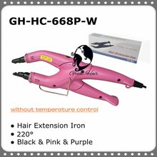 Temperature Constant Fusion Hair Iron / Connector GH-HC-668P-W Pink Color Free Shipping 2024 - buy cheap