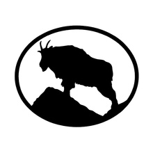 15.4cm*12.6cm Mountain Goat Animal Car Sticker Vinyl Decal Black/Silver S3-5425 2024 - buy cheap