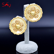 Sunny Jewelry Classic Jewelry Big Earrings For Women Clip Earrings High Quality Round Earrings For Party Wedding Engagement Gift 2024 - buy cheap