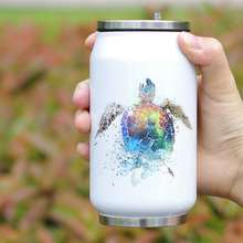 Kids Insulated Water Bottle Sea Turtle Watercolor Printing New Drawing Designed Stainless Steel Thermos Vacuum Unique Gift 2024 - buy cheap