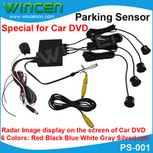 Sensor de estacionamento especial para o carro dvd reverso radar backup sensores com 4 sensores 6 cores para a escolha 2024 - compre barato