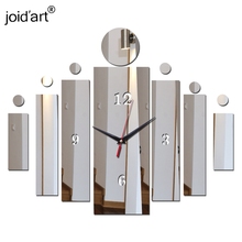 new hot wall clock acrylic mirror wall clocks diy decorative digital  clocks quartz watch modern living room 3d stickers 2024 - buy cheap