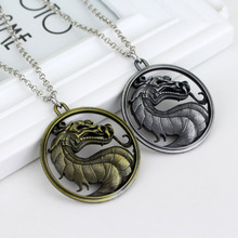 Collares con colgante de imperio de dragón Jane para hombres, gargantilla de moda, juego de tecnología de lucha, Mortal Kombat, joyería 2024 - compra barato