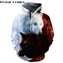 PLstar Cosmos Hot Sale Fashion Pocket Hoodies 3d Wolf Hoodie Men/Women Sweatshirt Female Sweatshirts Digital Printed Tracksuit 2024 - buy cheap