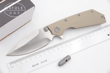 Складной кухонный нож JUFULE, тактический карманный Клинок с лезвием из стали D2 и рукояткой из G10, для выживания, кемпинга, охоты 2024 - купить недорого