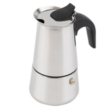 Cafeteira expresso 2/4/6 copos com coador, máquina de café expresso moka espresso latte aço inoxidável 2024 - compre barato