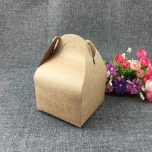 50Pcs/Lot Portable Ear Shape Box Brown Kraft Paper Box for Fashion Jewelry/Cake/Candy/Small Gift Carrying Cases Packing Boxes 2024 - buy cheap