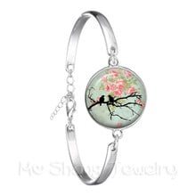 New Beautiful Green Hummingbird Bracelet Birds Art Picture 18mm Glass Cabochon Dome Bioshock Infinite Bird Jewelry For Women 2024 - buy cheap