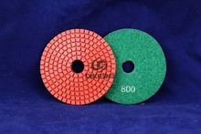 800#  4"(100mm)  Trapezoid Teeth wet diamond polishing pads for Granite and Marble 10pcs 2024 - buy cheap