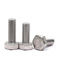 M5 Hexagon Screw Hex Bolt Mechanical Allen bolts 304 stainless steel Flat tail screws 8mm-100mm Length 2024 - buy cheap