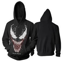 Толстовка из хлопка с капюшоном и принтом «Monster Venom» для 3 вида конструкций, брендовая зимняя куртка с героями мультфильмов, толстовка с героями мультфильмов, флисовая спортивная одежда 2024 - купить недорого