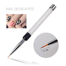 1Pcs Nail Art Liner Brush Acrylic Nail Art Brushes UV Gel Ultra-thin Line Drawing Pen Rhinestone Nail Art Manicure Tools 2024 - buy cheap