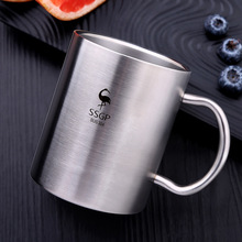 304 Stainless Steel Coffee Cup Double Anti-Scalding Mug Beer Mug Single Layer Large Cold Drink Juice Cup Household Water Cup 2024 - buy cheap