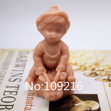 New Product!!1pcs 3D Lovely Girl Baby (zx216) Food Grade Silicone Handmade Soap Mold Crafts DIY Mould 2024 - buy cheap