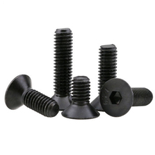 20Pcs M5 12.9 grade Allen nails bolts Hexagon countersunk head screws Flat cup screw Length 8mm-35mm black 2024 - buy cheap