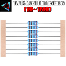 Resistor de filme de metal, resistor de filme de metal com 20 peças 1w 1r ~ 2.2m 1% m 1.5 100r 220r 1k 2.2k 4.7k 100k 10k 22k 47k 100k 220 1k5 2k2 4k7 ohm 2024 - compre barato