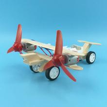 Kit de carro de planagem de energia elétrica, faça você mesmo, avião de modelo de madeira, conjunto de brinquedos educativos de ciências físicas para crianças 2024 - compre barato