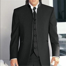 Terno masculino feito sob medida, terno de noivado para homens, melhor terno formal (jaqueta + calça + colete + gravata), 2019 2024 - compre barato