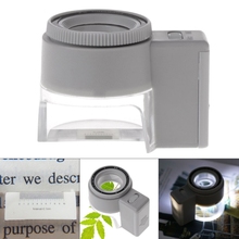 Lupa con soporte iluminado ajustable, lupa de lente con luz LED, herramienta de microscopio lupa, 8X 2024 - compra barato