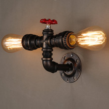 Wall Lights Vintage E27 Plated Loft Iron Wall Lamp Retro Industrial Bathroom Stair Antique Lamp Luminaria water pipe new hot 2024 - buy cheap