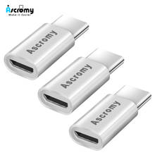 Ascromy 3PCS USB C to Micro USB Charger Adapter for New Apple iPad Pro 2018 11 12.9 inch iPadpro Type C Converter USBC Charging 2024 - buy cheap