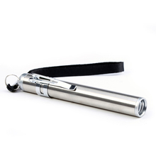 Lanterna formato de lua redonda, lanterna portátil em liga de alumínio com luz led cree aaa com chaveiro