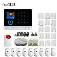 SmartYIBA Home Wifi Wireless GSM Security Alarm System  PIR Motion Sensor Wireless Siren Smoke Detector 2024 - buy cheap