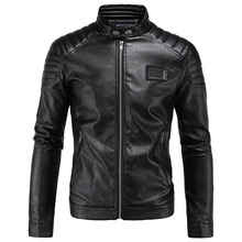 Jaqueta de couro masculina, casaco de couro para motocicleta de qualidade, jaqueta de couro masculina 2024 - compre barato