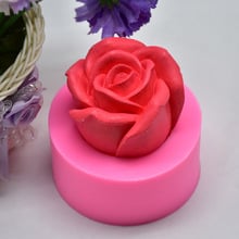 Rose Flower Shape Silicone Mold 3D Soap Candle Cake Decorating Chocolate Gumpaste Clay Mould Tool for Baking Kitchen Accessories 2024 - buy cheap