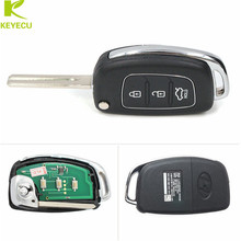 KEYECU 3 Buttons Replacement Folding Remote Key Fob 434MHz ID46 Chip for Hyundai IX35 2013-2015,with 4D60 chip for IX45 2024 - buy cheap