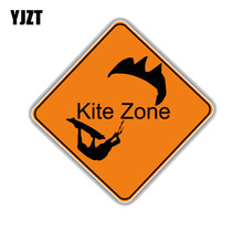 YJZT 12.7CM*12.7CM Funny Waterproof Kite Zone Sign PVC Car Sticker  11-00037 2024 - buy cheap