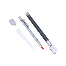 4 Pcs Glass Tools Metal Handle Cutting Tools Glass Cutter for Stained Glass Mosaic Tiles with Engraving Pen Glass Cutter Oil 2024 - buy cheap