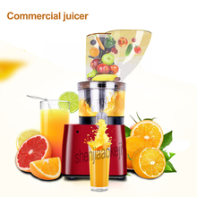 Espremedor automático de frutas com calibre grande, 123mm, espremedor de frutas sem escombros, máquina comercial de suco, 220v/50hz, 250w 2024 - compre barato