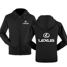Толстовка с логотипом Lexus, толстовка с капюшоном для мужчин на весну и осень, флисовая хлопковая куртка на молнии, хип-хоп, Харадзюку, мужская одежда 2024 - купить недорого
