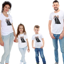 Mommy Daddy Mini Me Baby Family Matching Fashion Outfits Tshirts Clothes Mother and Daughter Dresses Father Son Outfits Look 2024 - buy cheap