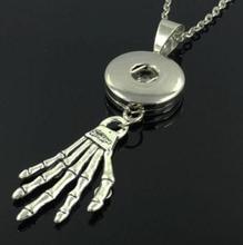 Snaps Skull Hand Necklace Pendant Vintage Silver Choker Necklace For Women Jewelry  M31 2024 - buy cheap