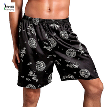 Venda quente dos homens chineses de cetim pijamas calças masculinas casual lounge calças curtas impressão vintage sono bottoms m l xl 2xl tbg0613 2024 - compre barato