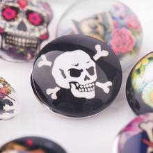 12Pcs Assorted Snap Buttons Fit DIY Press Bracelets Skull Pattern Mixed 18mm  Snaps Button Bracelet Jewelry Glass Stone 2024 - buy cheap