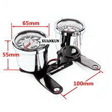 Modificação do medidor de velocidade da motocicleta, instrumento duplo, montagem em gn, odômetro, quilômetro, iluminação de led 2024 - compre barato