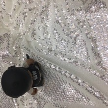 Tela de encaje de tul bordado, tejido de malla de tul bordado con lentejuelas, estilo francés, JIANXI.C-3408 2024 - compra barato