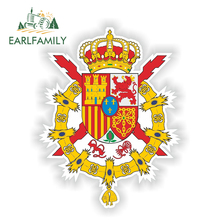EARLFAMILY 13cm x 9.2cm Spain Coat of Arms Sticker Bumper Vinyl Decal Spagnola Spanish Crest Vinyl Decal Waterproof Car Stickers 2024 - buy cheap