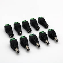 5pcs DC Connector Male Female 2.1 x 5.5mm DC Power Cable Jack Adapter Connector Plug 5050 3528 Led Strip CCTV Camera Use 12V 2024 - buy cheap