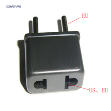 New Real Travel Converter Adapter Us To Eu Changeover Plug Conversion 2 Pin Ac Power Adaptor Connector 2024 - buy cheap