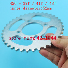 motorcycle scooter drive gear 420 rear chain sprocket 52mm 37T 41T 48T tooth sprocket for Chinese ATV Quad Pit Dirt Bike Buggy 2024 - buy cheap