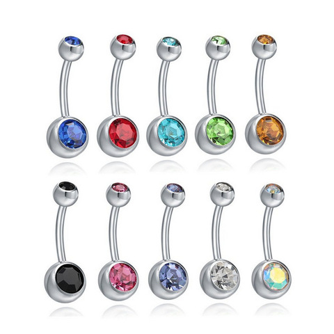 worm streep Universeel Buy Piercing Navel Surgical Steel Single Rhinestone Belly Button Rings  Navelpiercing Piercings Ombligo Body Percing in the online store Ka luo at  a price of 1.5 usd with delivery: specifications, photos and