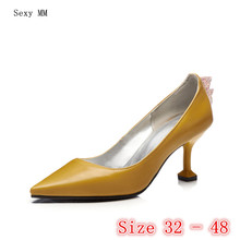 Sapatos de salto alto feminino, sapatos de salto alto estilo stiletto para mulheres pequenos tamanhos 32, 33 -40, 41, 42, 43, 44, 45, 46, 47, 48 2024 - compre barato