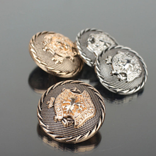 Botón de Metal Retro de latón antiguo, botón de cobre para abrigo, chaqueta, ropa, botón de hebilla decorativa, botón de costura, 50 unids/lote 2024 - compra barato